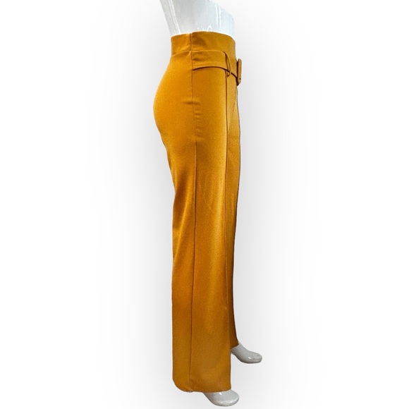 High Rise Belted Stretch Pull On Flared Pants - Picture 5 of 11